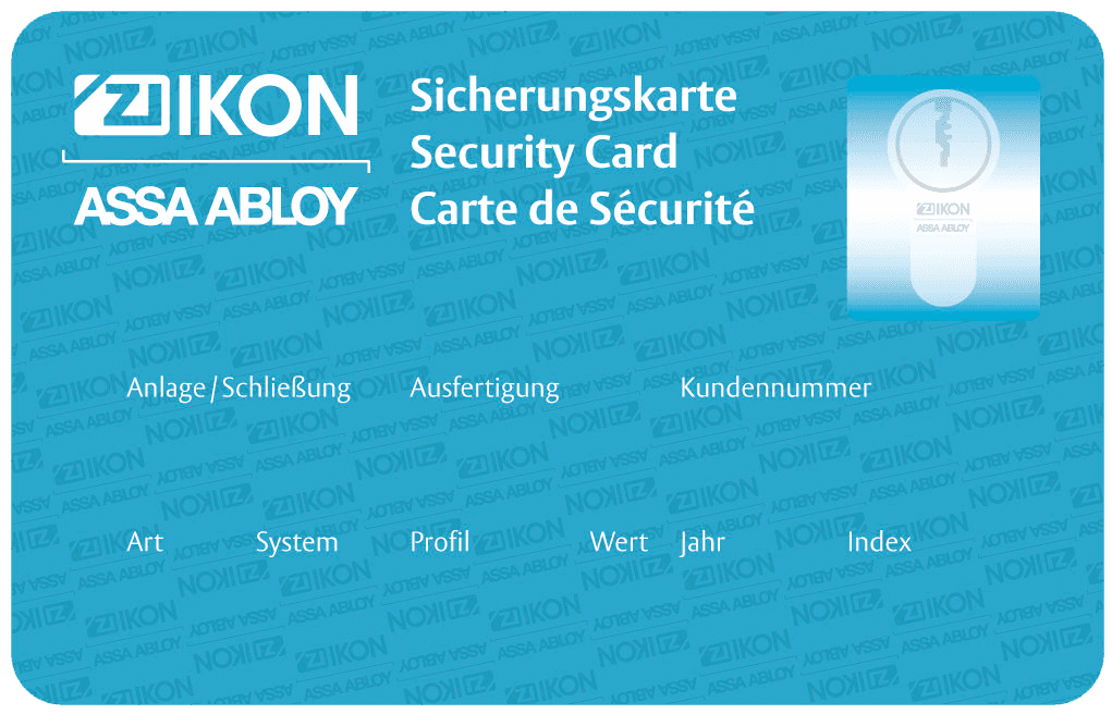 IKON Sicherungskarte für CLIQ® Go Schließanlagen – IKON / ASSA ABLOY
